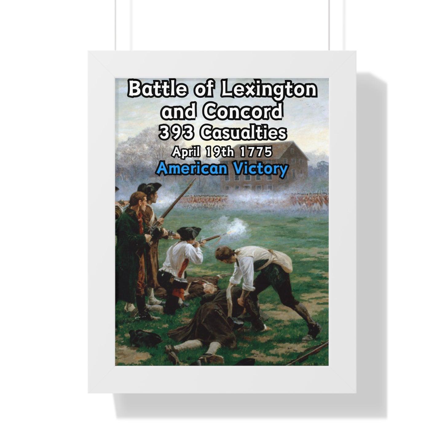 Battle of Lexington and Concord Framed Poster