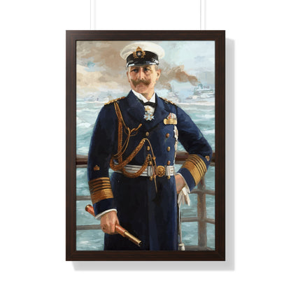 Kaiser Wilhelm II as Grand Admiral Framed Painting Poster