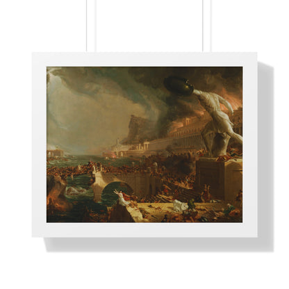 Destruction from The Course of Empire Framed Painting Poster