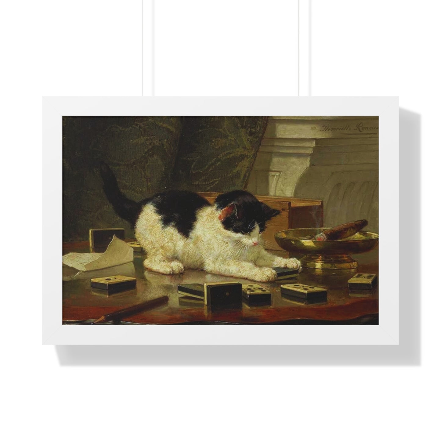 Kitten's Game Framed Painting Poster