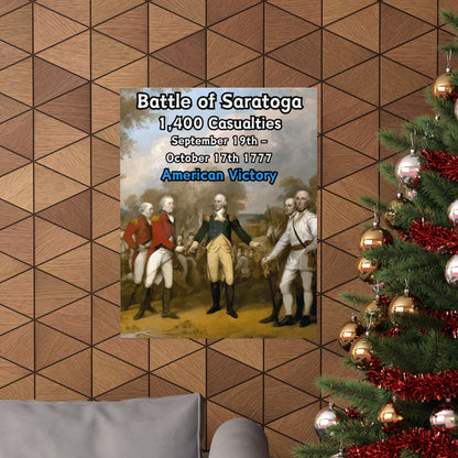 Battle of Saratoga Vertical Matte Poster