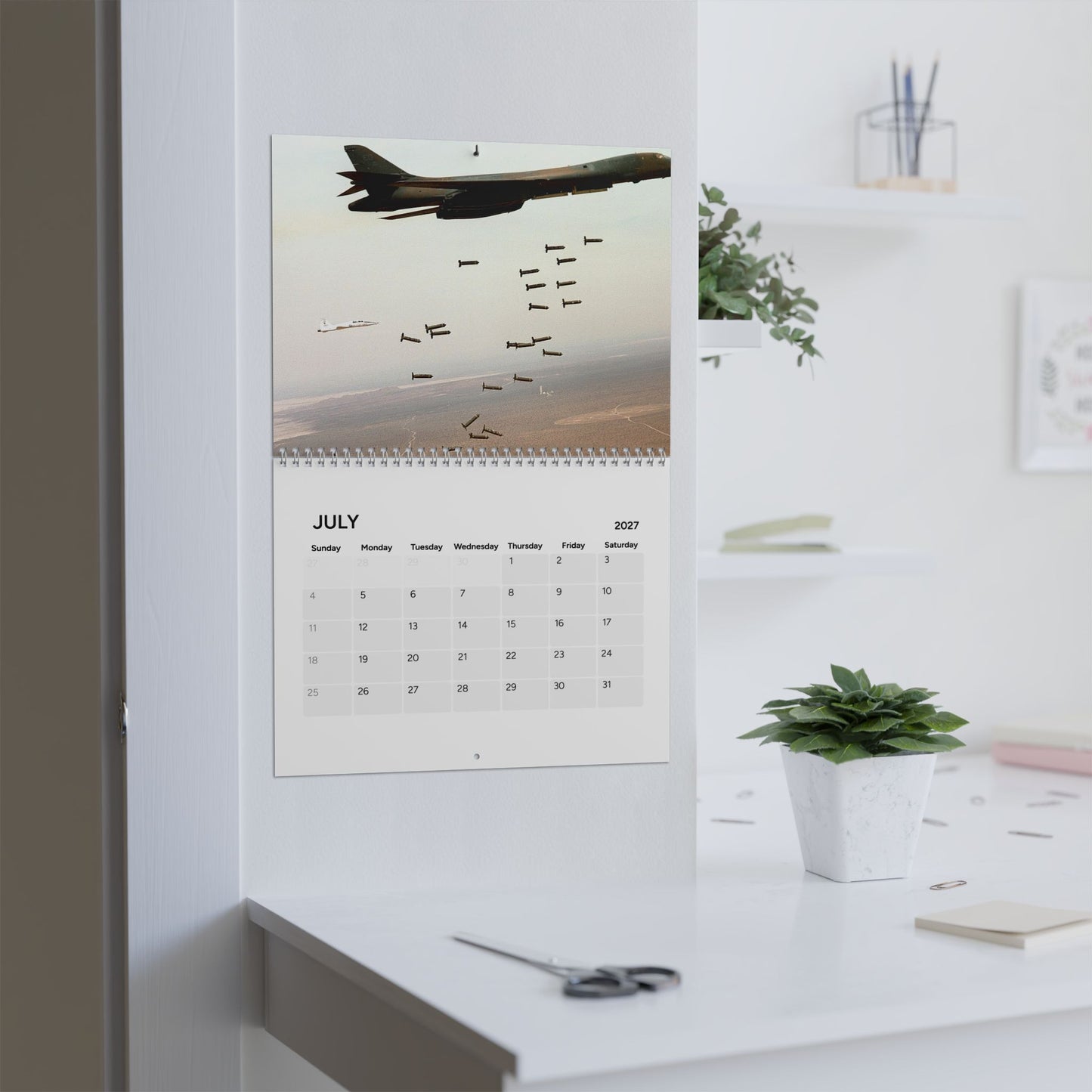 Vintage US Jets 2027 Wall Calendar