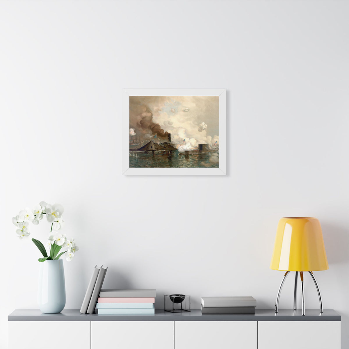 Monitor and Merrimac Framed Print | Julian O. Davidson, 1886