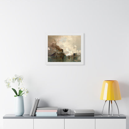 Monitor and Merrimac Framed Print | Julian O. Davidson, 1886