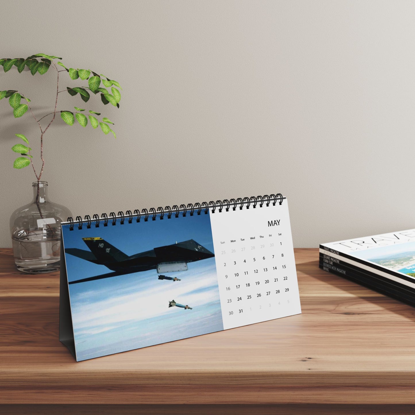 Vintage US Jets 2027 Desktop Calendar