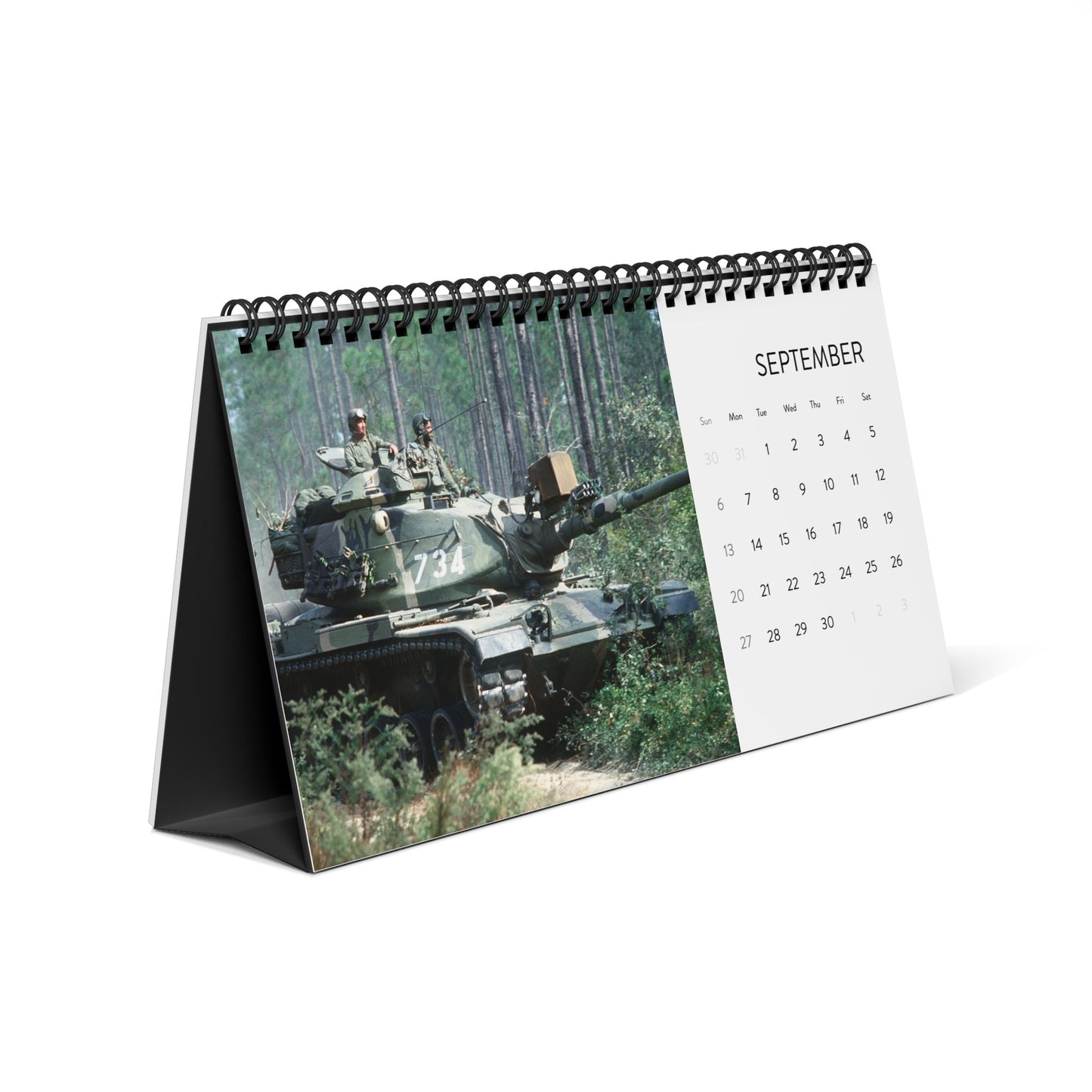 Tanks Throughout History 2026 Desktop Calendar