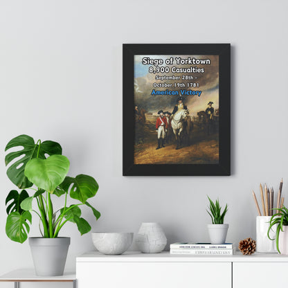 Siege of Yorktown Framed Poster