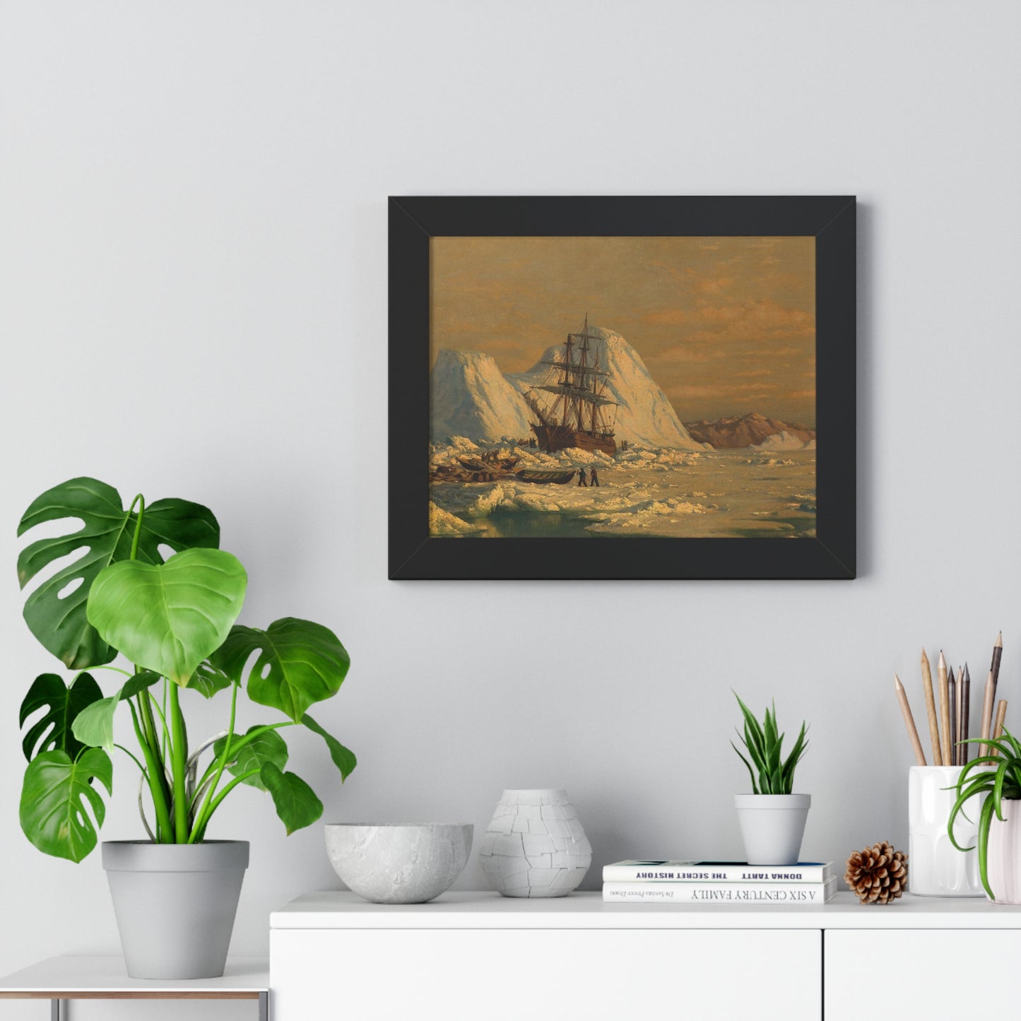 An Incident of Whaling Framed Painting Poster