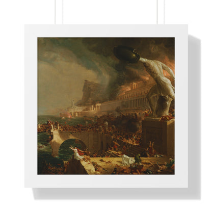 Destruction from The Course of Empire Framed Painting Poster