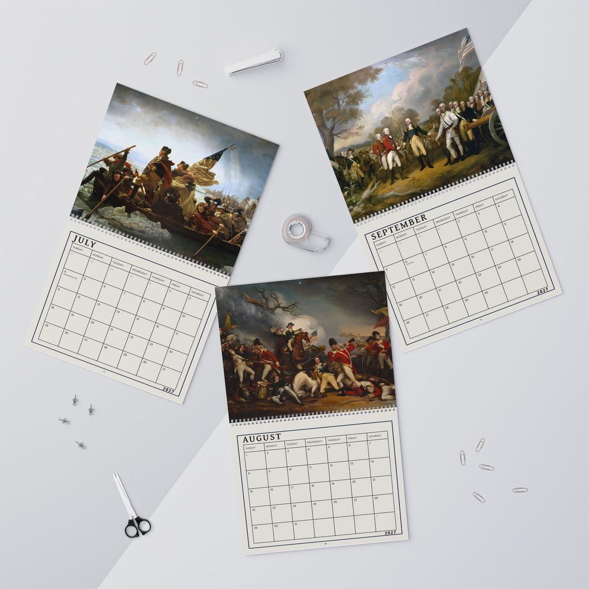 Revolutionary War 2027 Wall Calendar