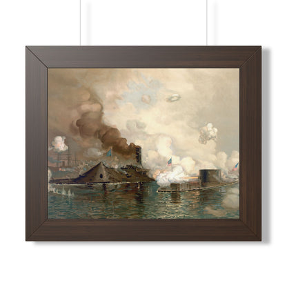 Monitor and Merrimac Framed Print | Julian O. Davidson, 1886