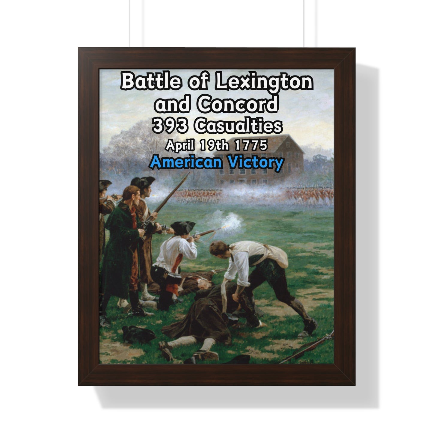 Battle of Lexington and Concord Framed Poster