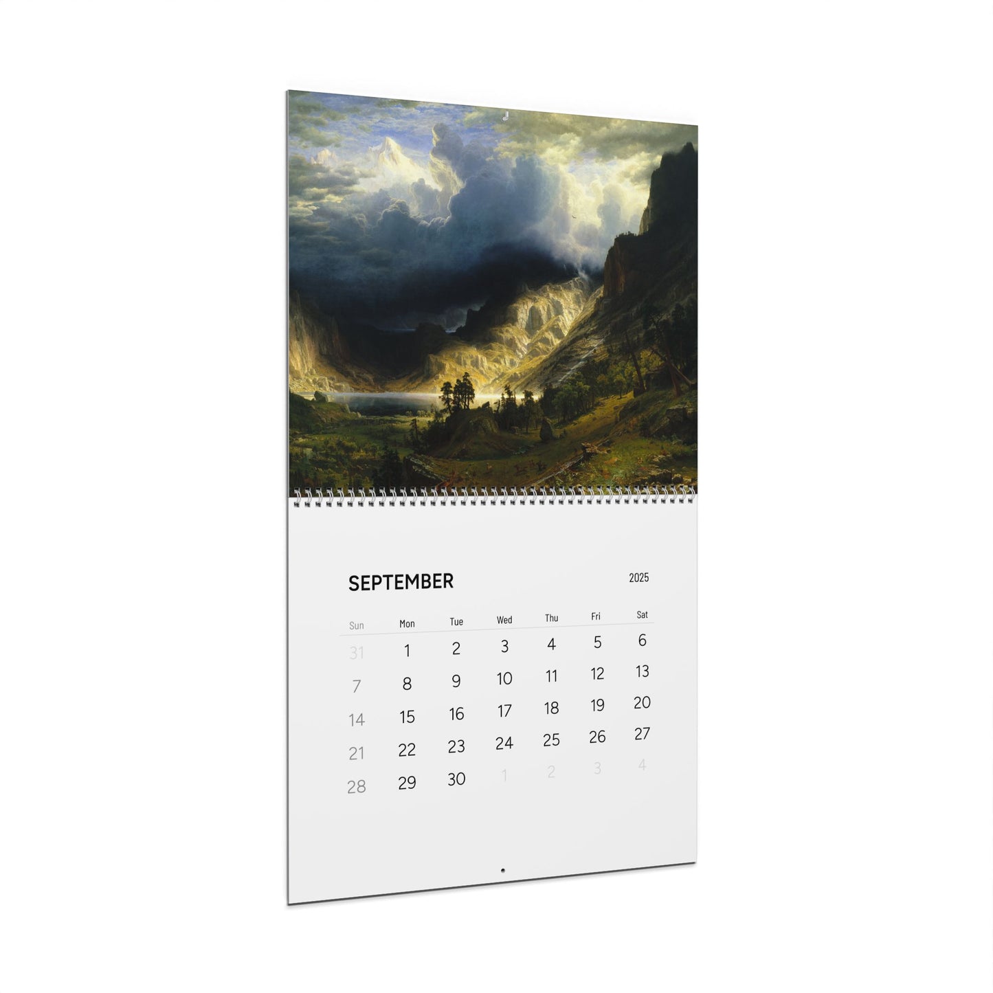 Albert Bierstadt Painting 2025 Calendar