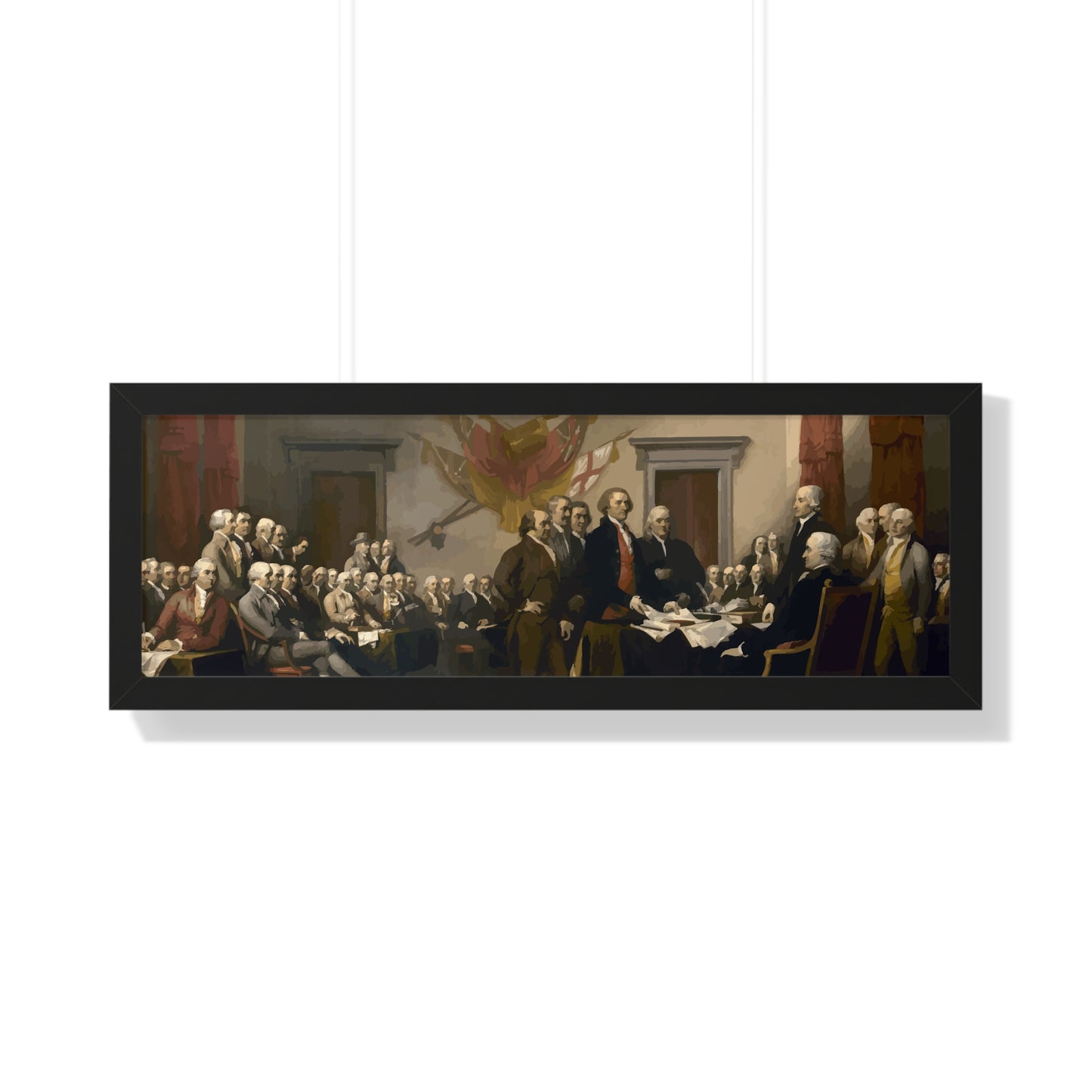 The Signing of The Declaration of Independence Framed Painting Poster