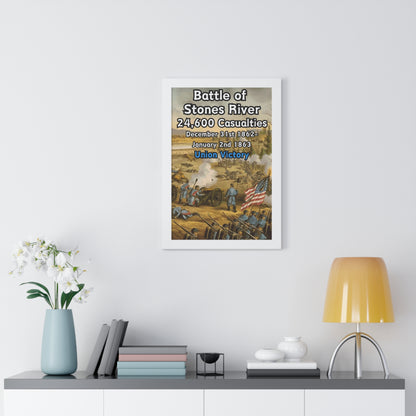 Historical Battle of Stones River Framed Poster