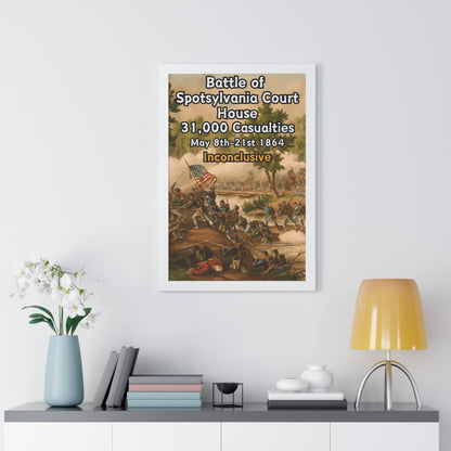 Historical Battle of Spotsylvania Court House Framed Poster