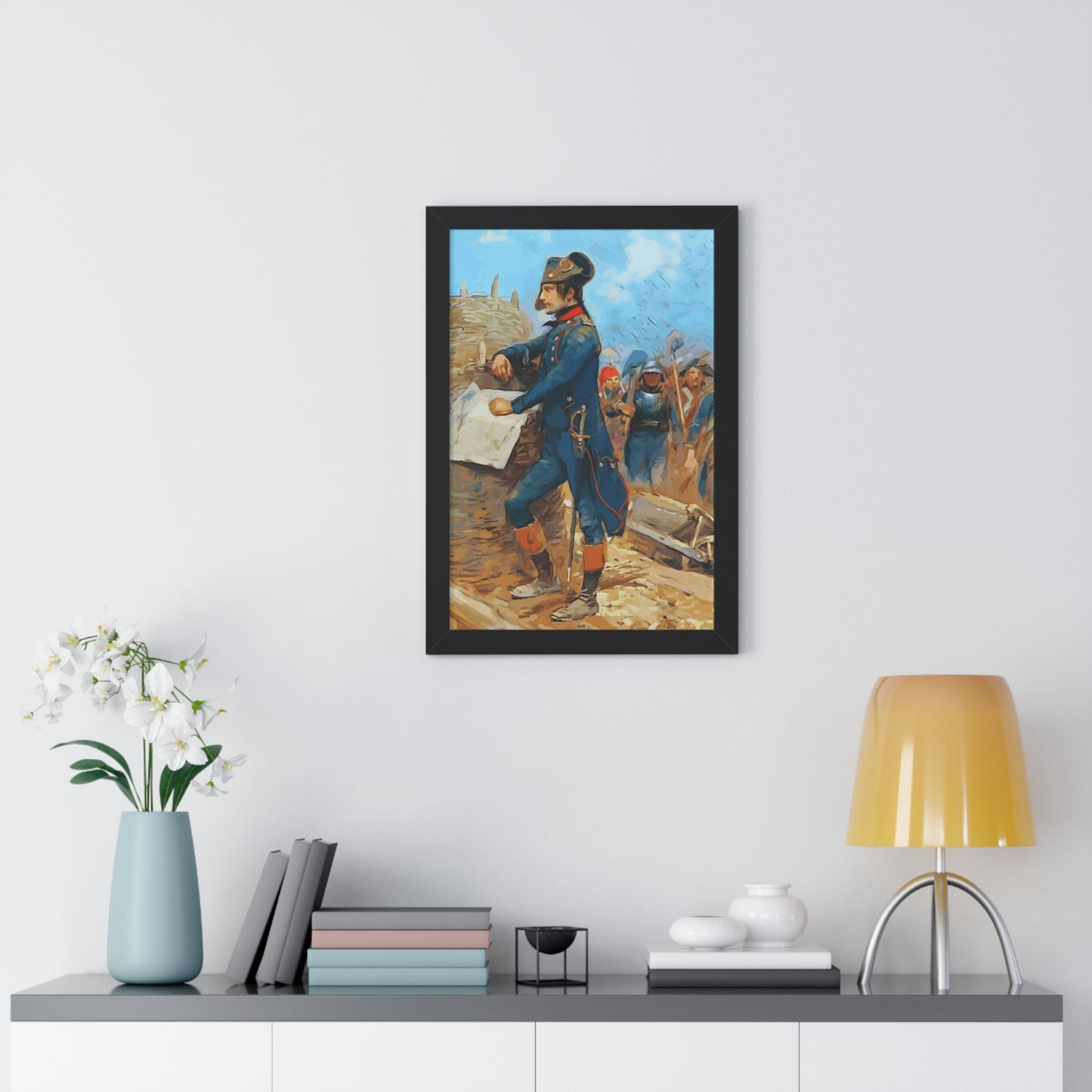 Napoleon Bonaparte at the Siege of Toulon Framed Painting Poster