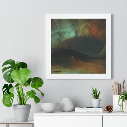 Historical Aurora Borealis Framed Painting Poster