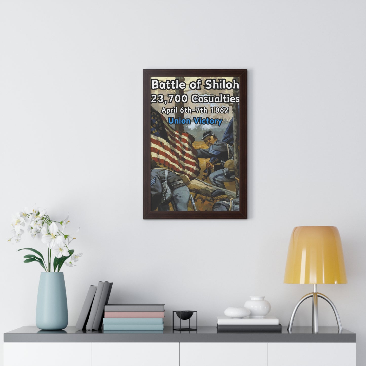 Historical Battle of Shiloh Framed Poster