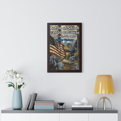 Historical Battle of Shiloh Framed Poster