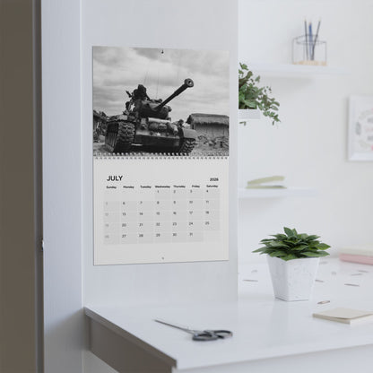 Tanks Throughout History 2026 (Grid Style) Calendar