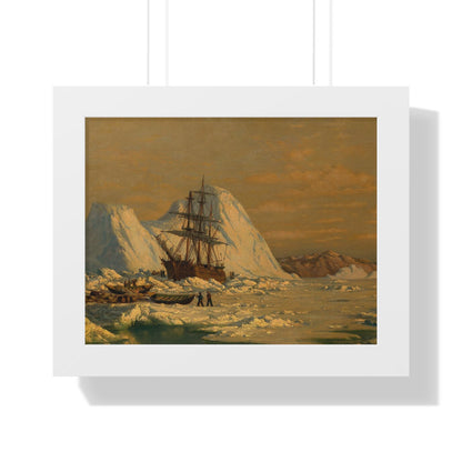 Historical An Incident of Whaling Framed Painting Poster