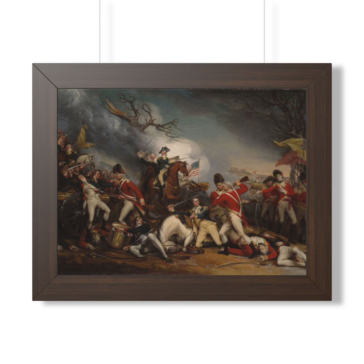 The Death of General Mercer at the Battle of Princeton Framed Print | John Trumbull, c. 1789