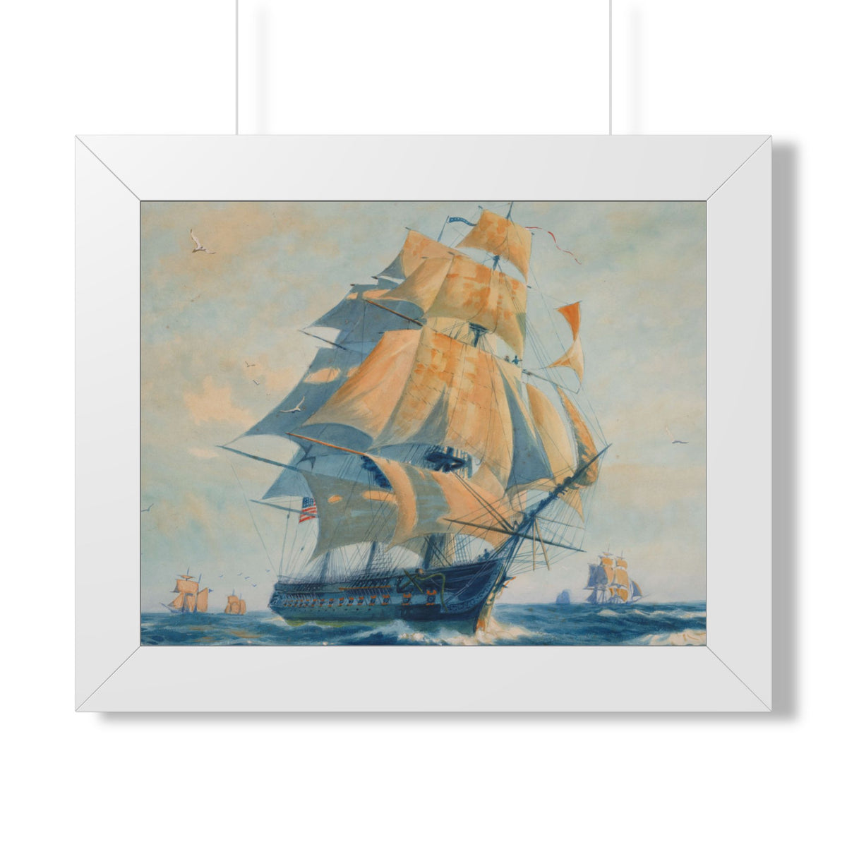 USS Constitution "Old Ironsides" Framed Print | Gordon Grant