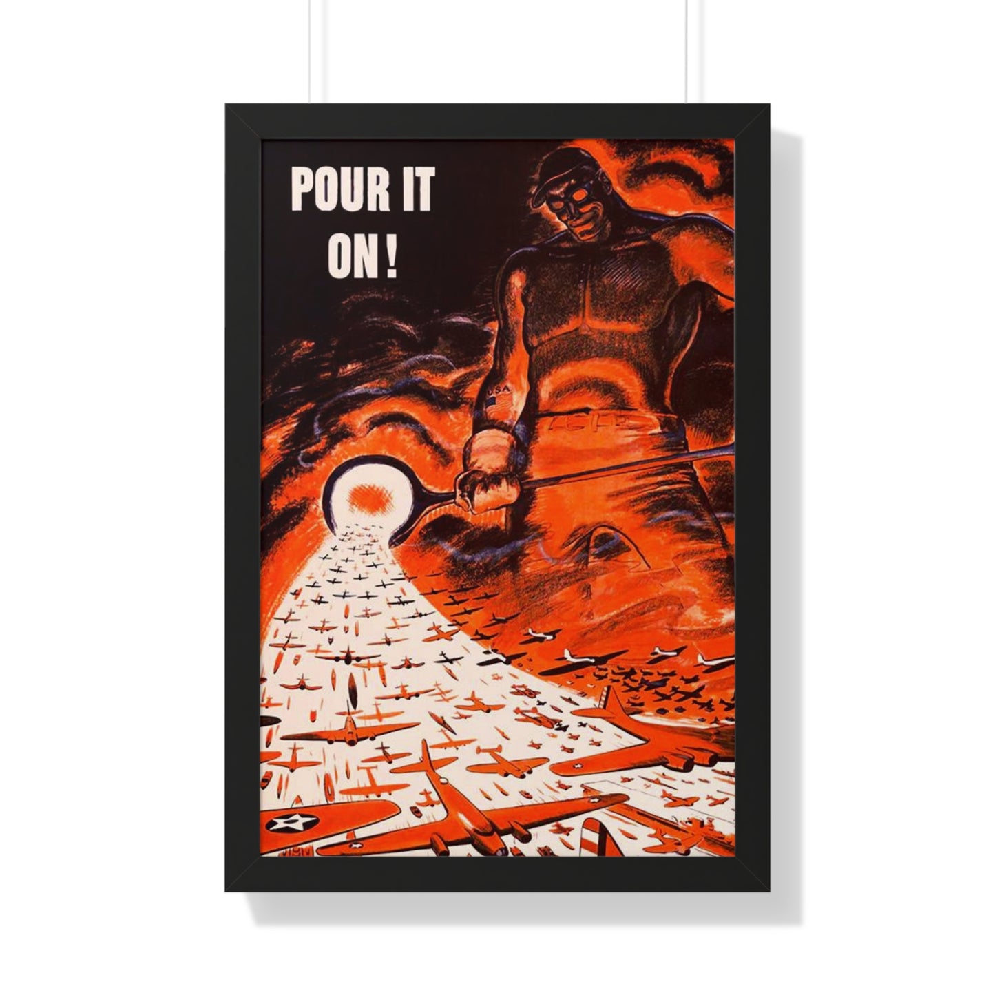 Pour it on Framed Poster