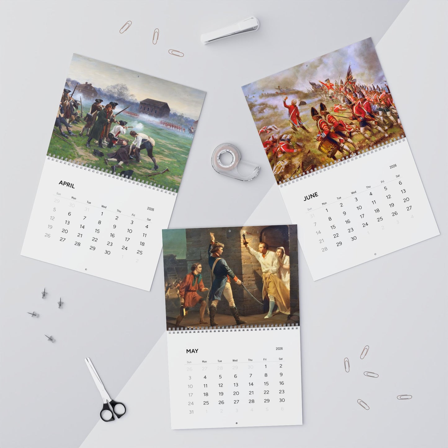 Revolutionary War 2026 Calendar