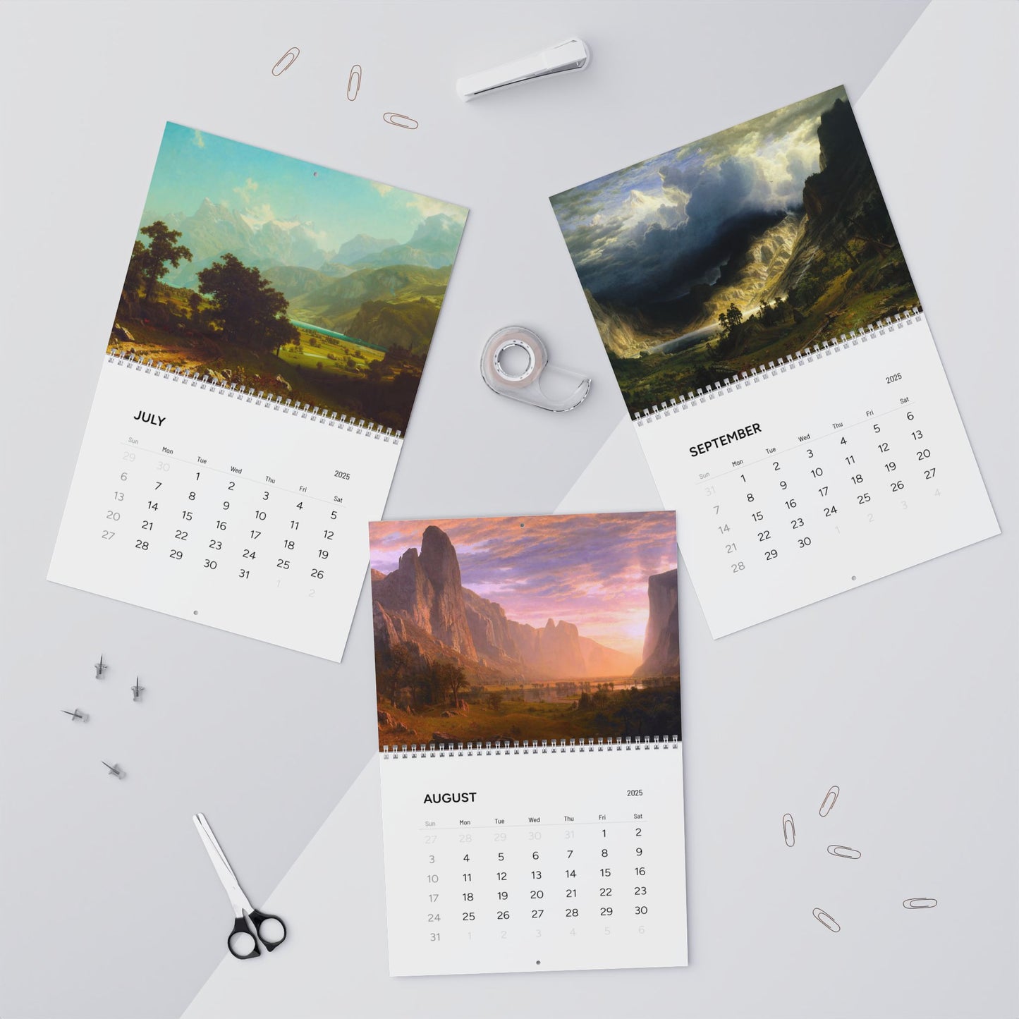 Albert Bierstadt Painting 2025 Calendar