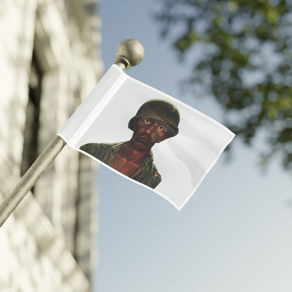 Thousand Yard Stare Soldier Flag