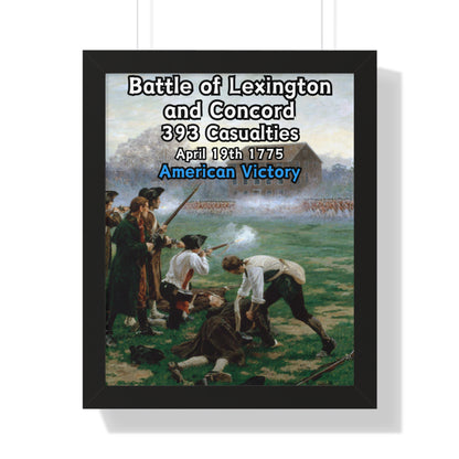 Battle of Lexington and Concord Framed Poster