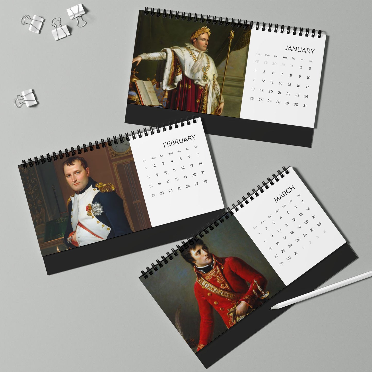 Napoleon Portrait 2026 Desktop Calendar
