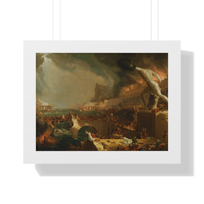 Destruction from The Course of Empire Framed Painting Poster