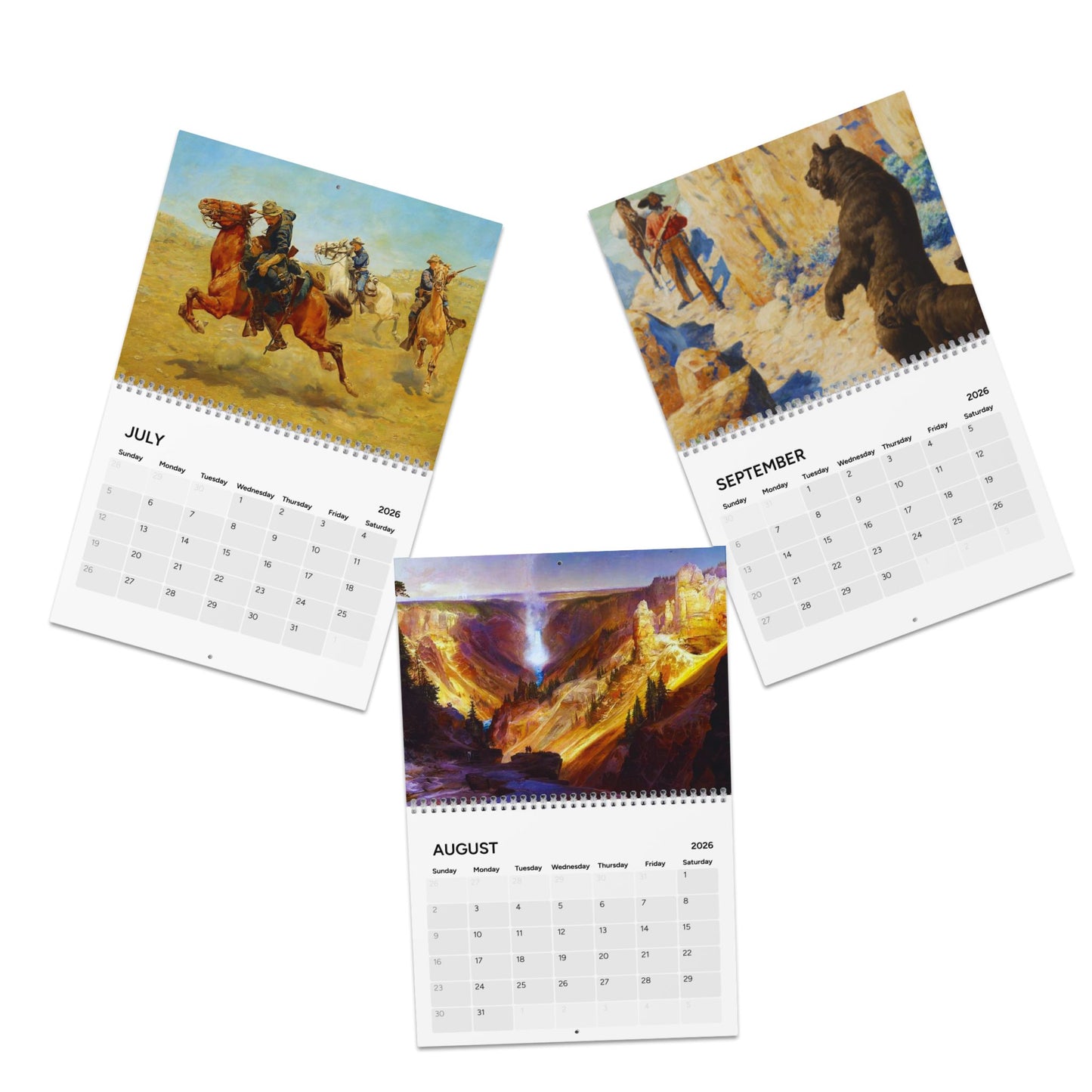 American Western Painting 2026 Calendar