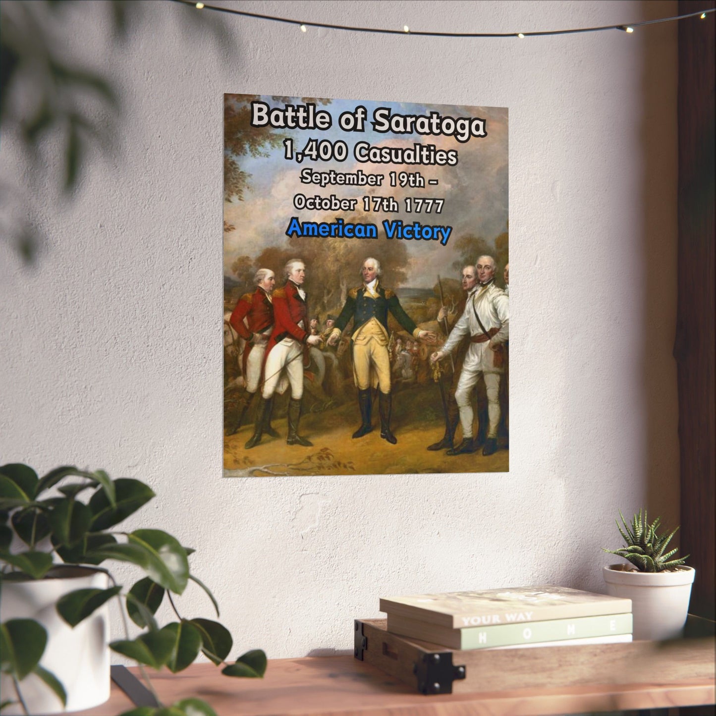 Battle of Saratoga Vertical Matte Poster