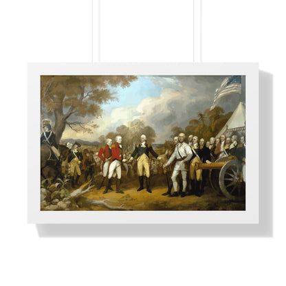 General Burgoyne's Surrender at Saratoga Framed Painting Poster