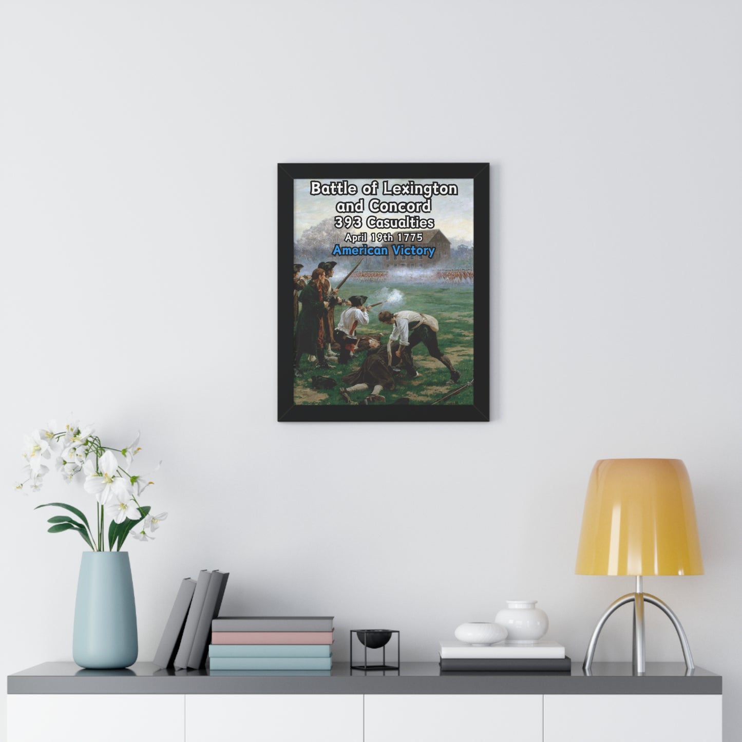 Battle of Lexington and Concord Framed Poster