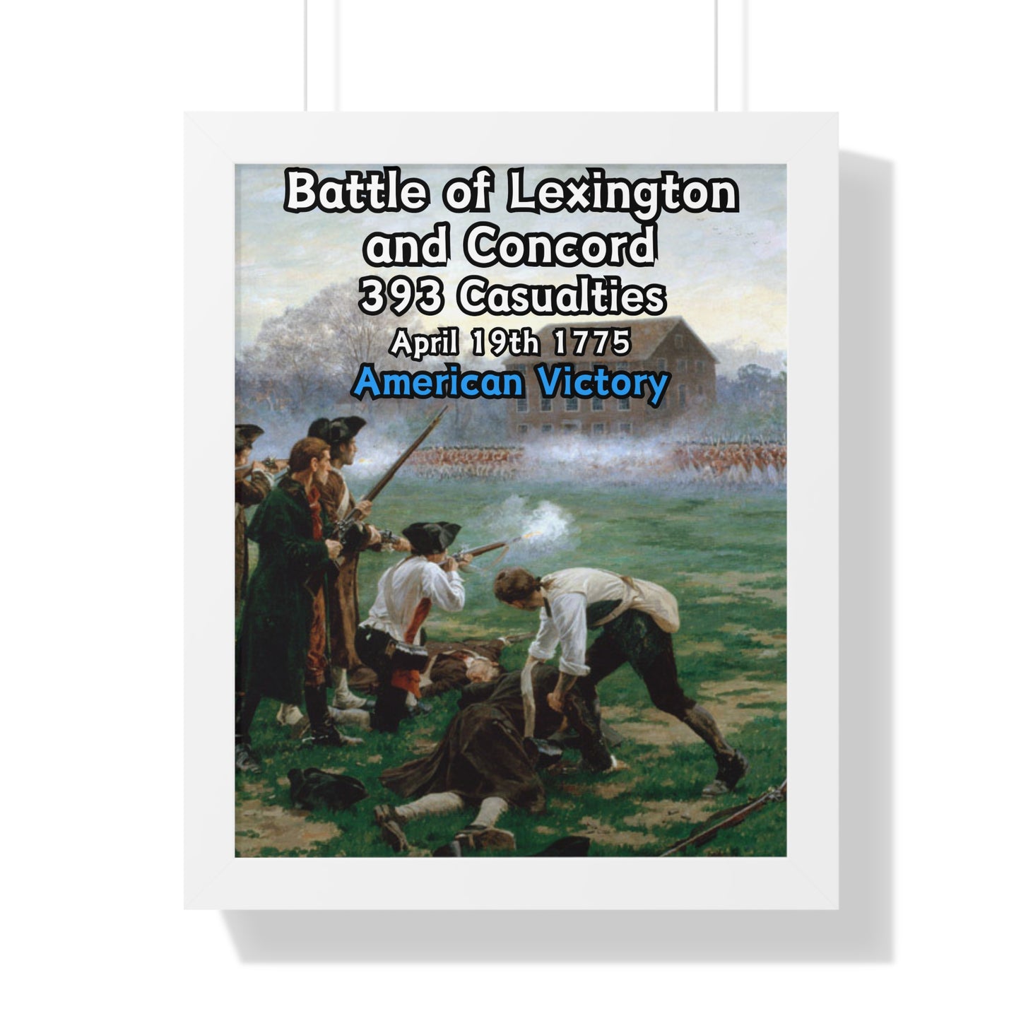 Battle of Lexington and Concord Framed Poster