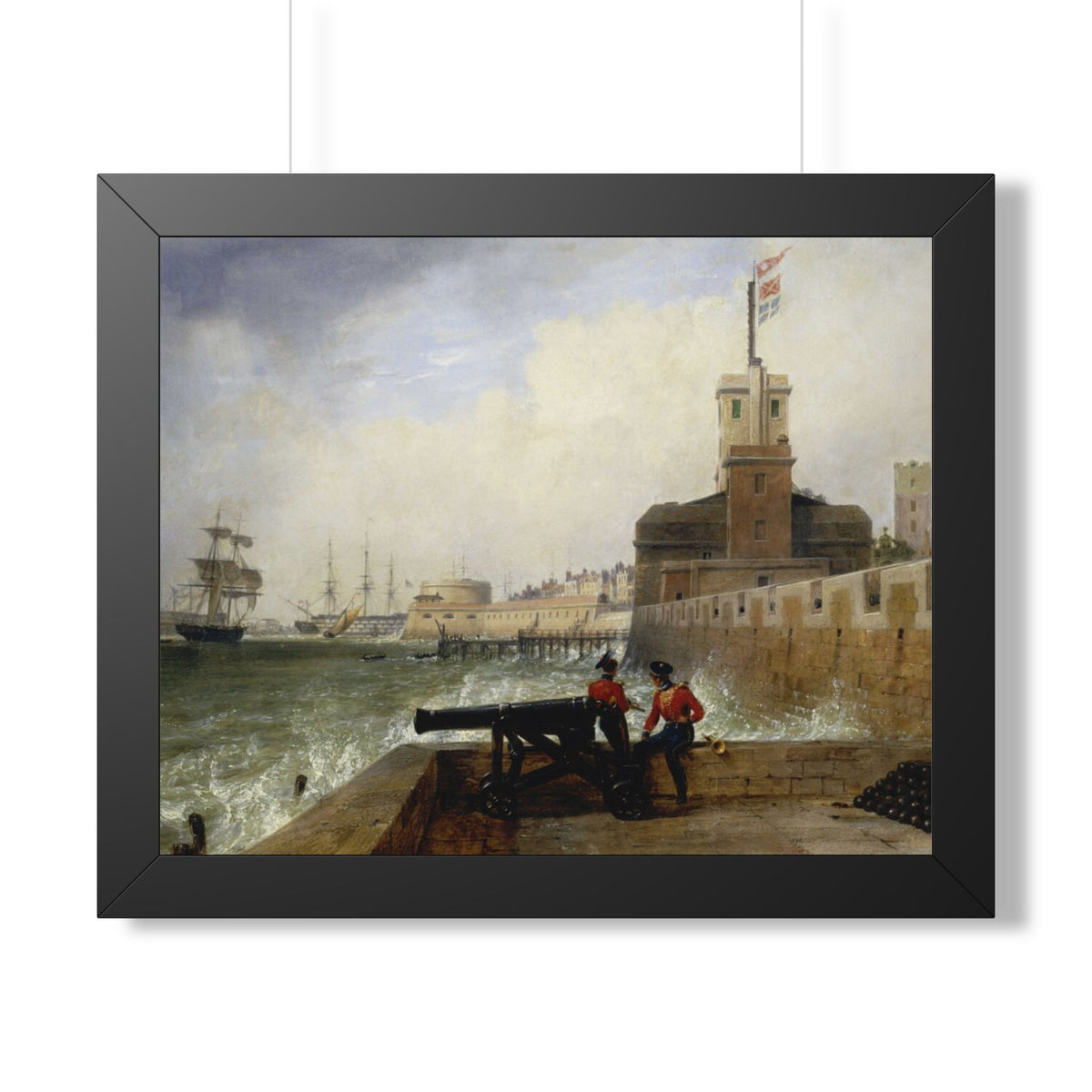 Semaphore at Portsmouth Framed Print | Edward William Cooke, 1836