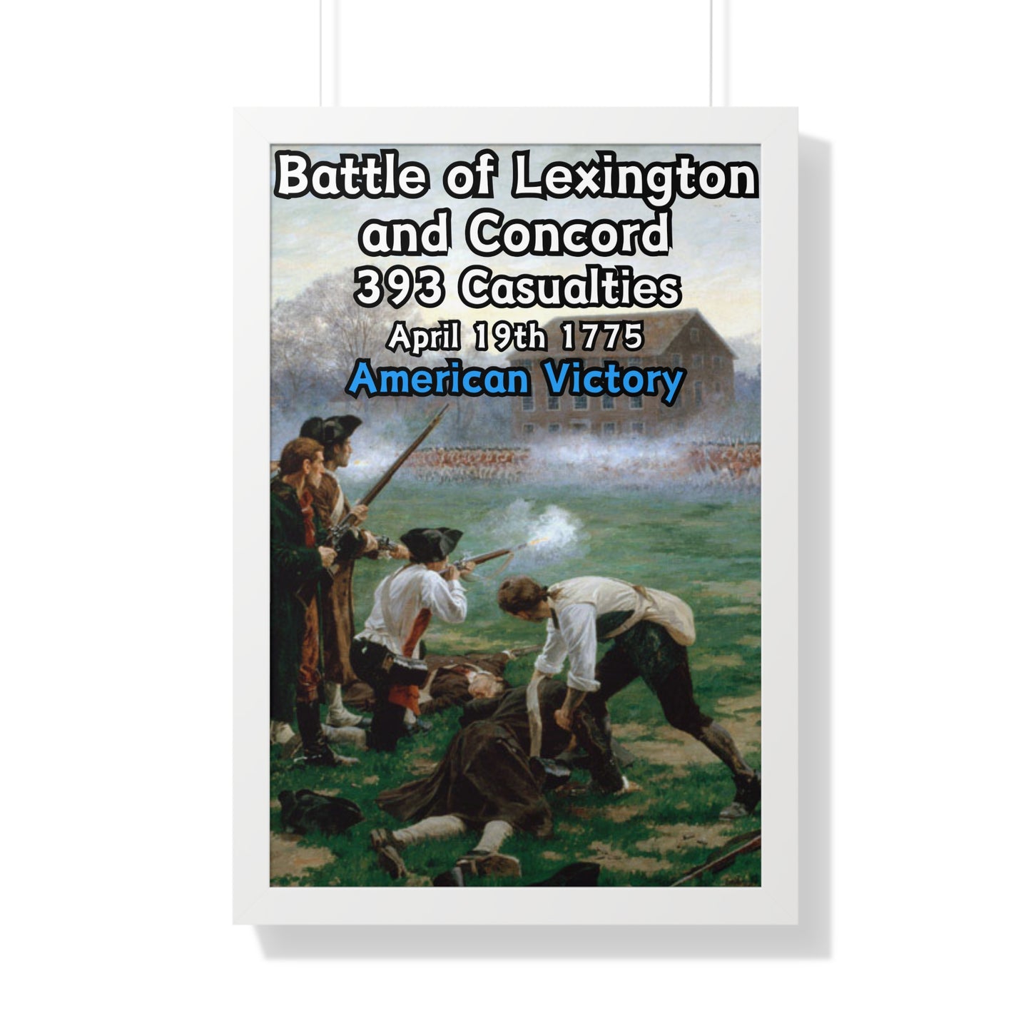 Battle of Lexington and Concord Framed Poster