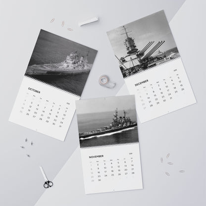 Vintage World War 2 Battleship  2026 Calendar