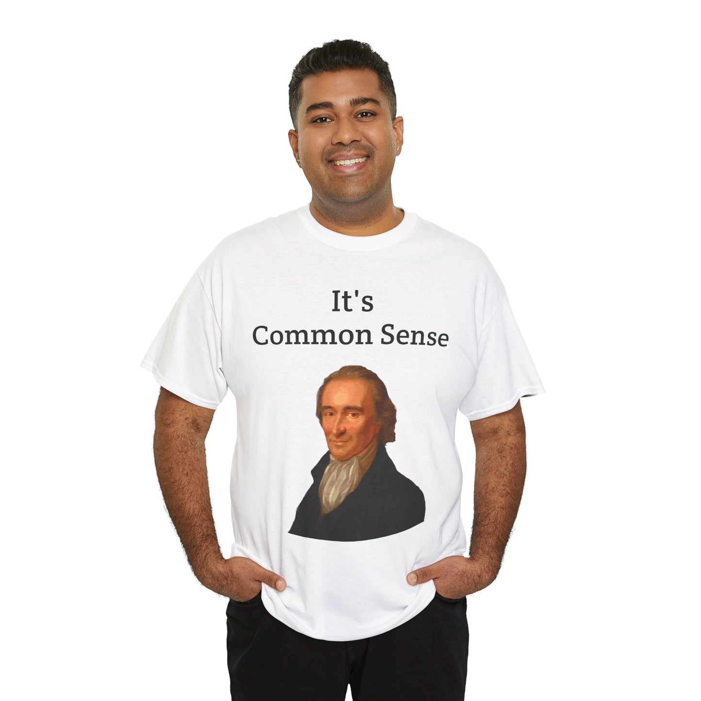 It's Common Sense Thomas Paine History Unisex Heavy Cotton T-Shirt