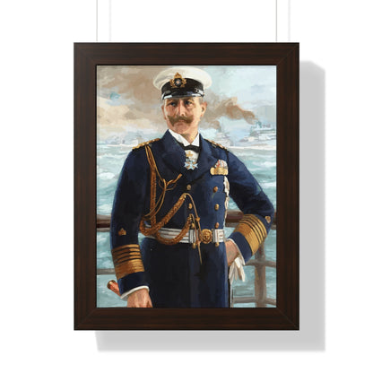 Kaiser Wilhelm II as Grand Admiral Framed Painting Poster