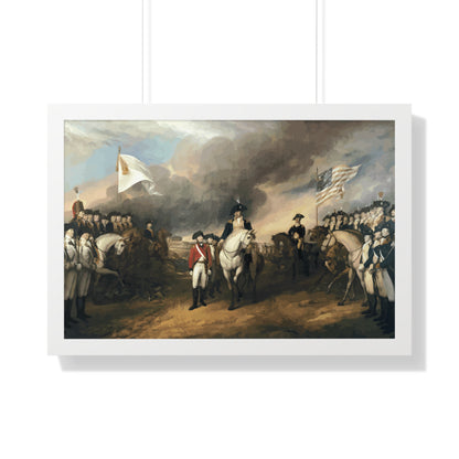 Surrender of Lord Cornwallis at Yorktown Framed Painting Poster