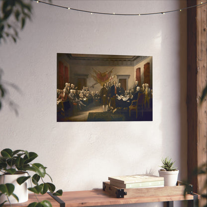 The Signing of The Declaration of Independence Matte Painting Poster