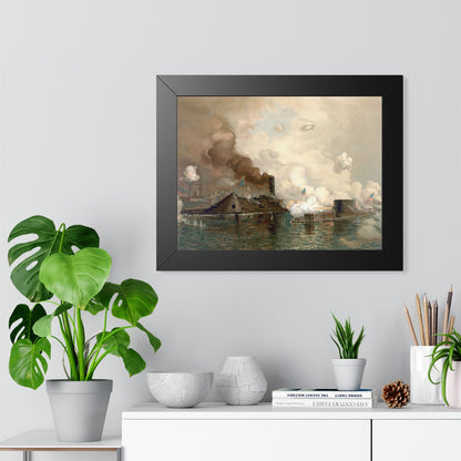 Monitor and Merrimac Framed Print | Julian O. Davidson, 1886