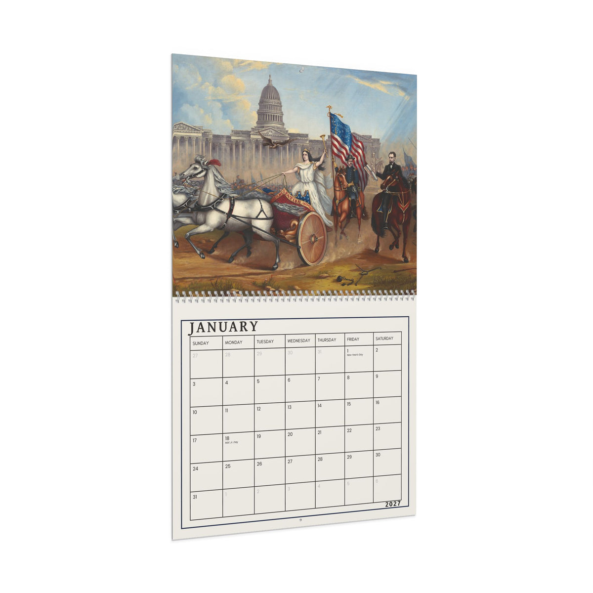 Civil War 2027 Wall Calendar