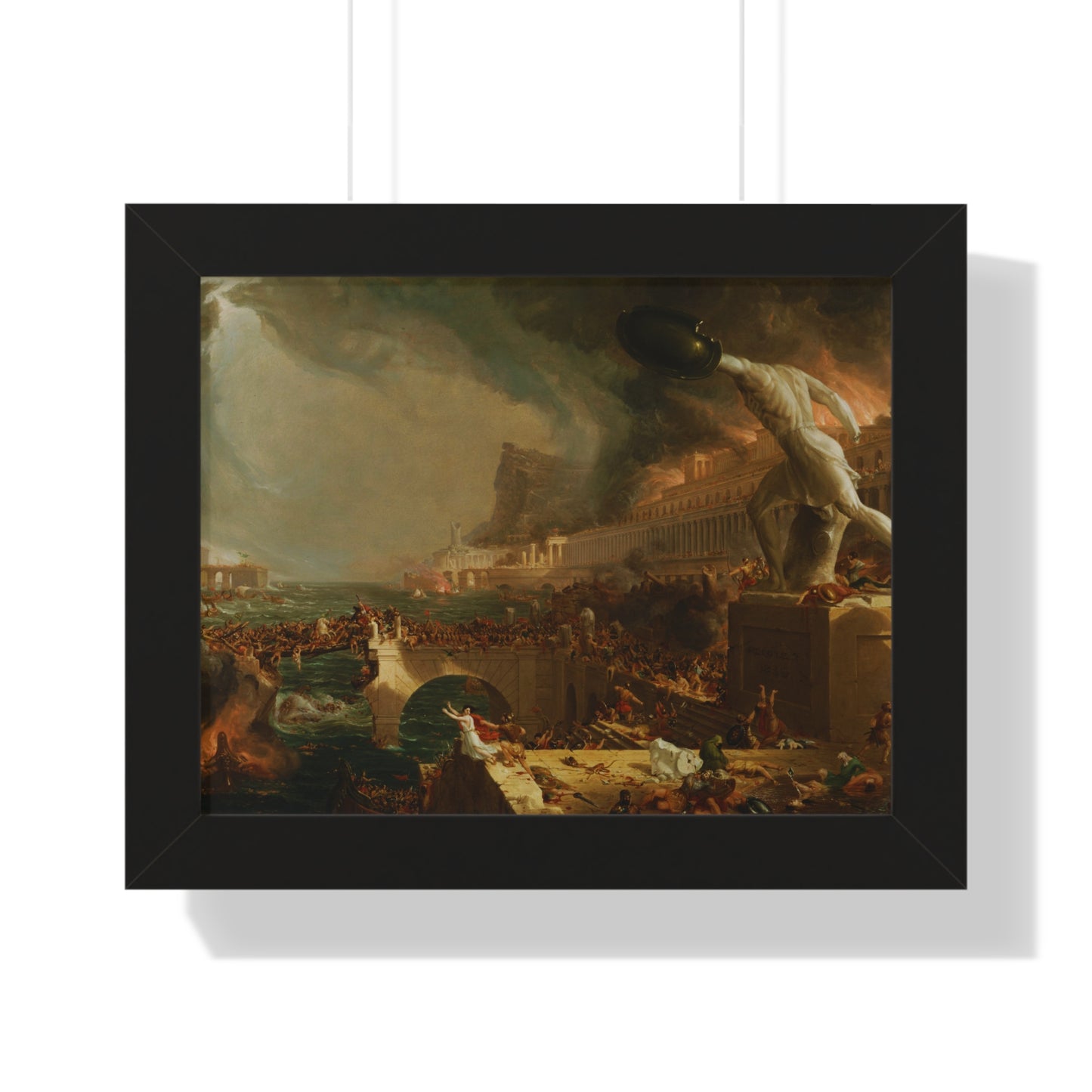 Destruction from The Course of Empire Framed Painting Poster